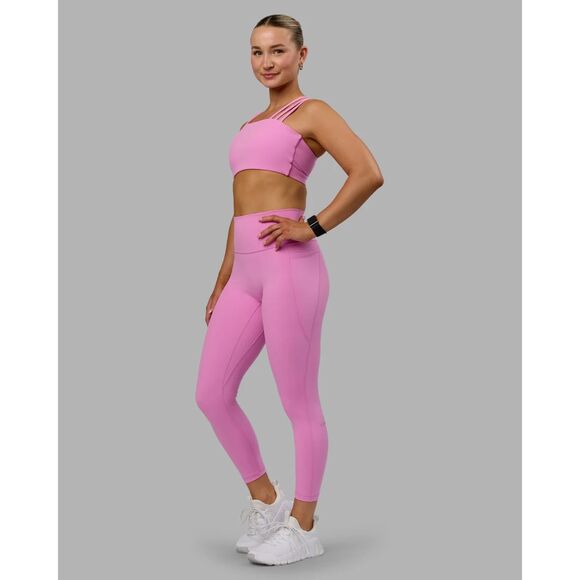 LSKD Fusion 7/8 Length Legging with Pockets Pink Medium NWT - Picture 1 of 6